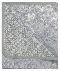 Copridivano con Penisola Destra Seduta 290 cm in Poliestere e Cotone Grigio Chiaro