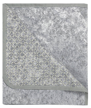 Copridivano con Penisola Destra Seduta 290 cm in Poliestere e Cotone Grigio Chiaro