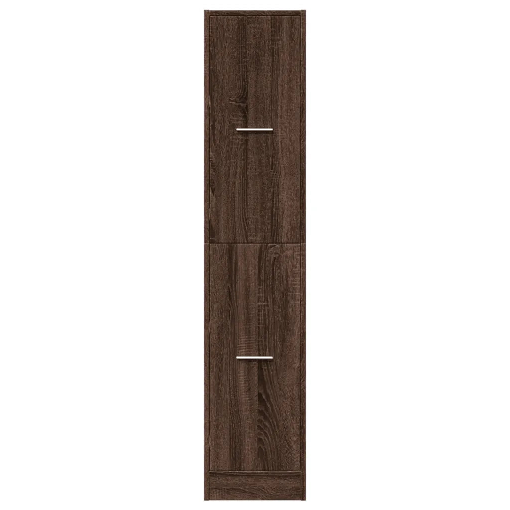 Armadietto da Farmacia Rovere Marrone 30x41x144,5 cm Truciolato