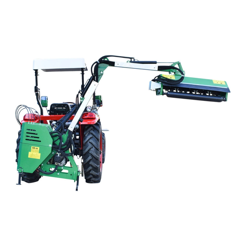 Braccio decespugliatore idraulico portato per trattore con trincia Braccio articolato idraulico portato con testata trinciatrice da 800 mm per siepi