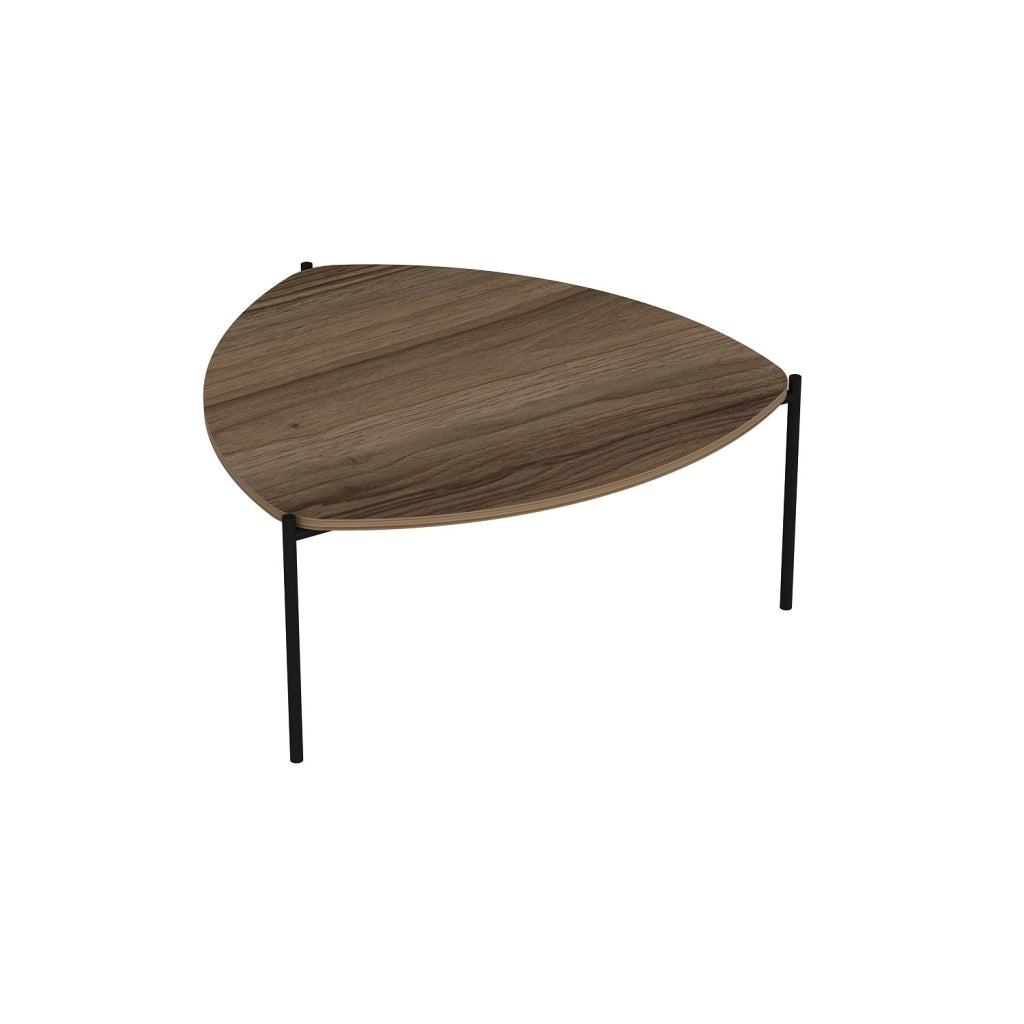 Tavolino in legno "Lenny" - 90 x 89 x 40 cm - Noce