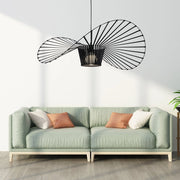 ZMH Lampada a Sospensione Moderna a LED Nero E27 80 cm per Sala da Pranzo