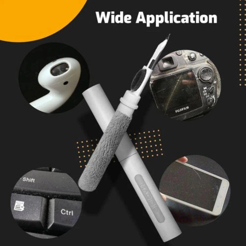 Trade Shop - Penna Spazzola Multifunzione Per La Pulizia Degli Auricolari Bluetooth Airpods -