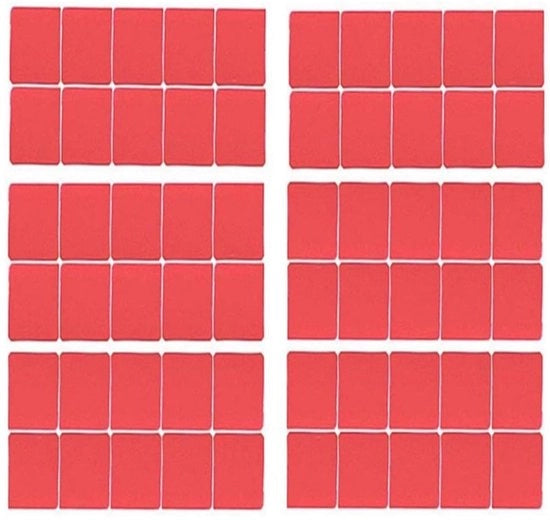 Sostituto di vernice per stoffa 60 pezzi - vernice per cucito - stoffa per cucito a punto croce - 2 x 2 cm - vernice acqueronata - rossa - per uso con diamantini