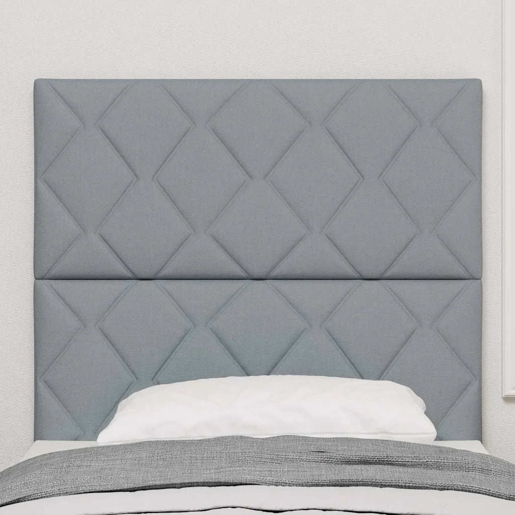 Testiera Grigio chiaro 90 cm Tessuto 3338488