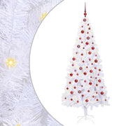 Albero di Natale | Decorazioni natalizie artificiale Bianco 210 cm PVC e Acciaio