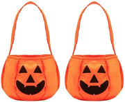 Borse Halloween - 2 pezzi - Zucche/Orsi - Riciclabili - 20x28x13 cm - Maniglie Robuste - Progettate per un Ampio Spazio - Borsa per il Trucco o il Tuo Trittico