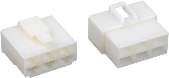 Connettore auto a 6 poli maschio/femmina per veicoli 6,3 mm