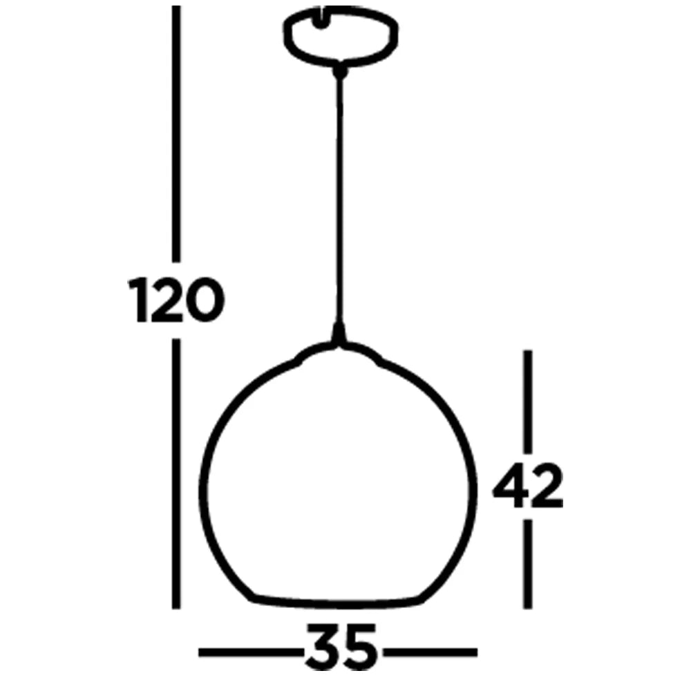 Sospensione Contemporanea Balls Acciaio Adjustable Vetro Ambra 1 Luce E27