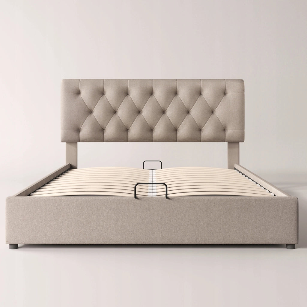 Letto matrimoniale - Xylo - 160x200 - Bianco - con contenitore e sistema idraulico