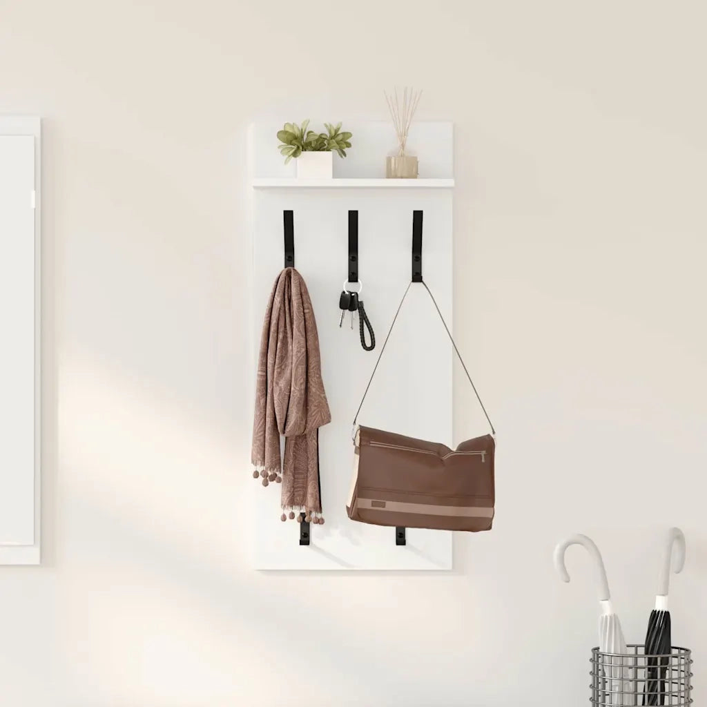 Appendiabiti a muro Bianco 40 x 10 x 90 cm Legno multistrato 874451