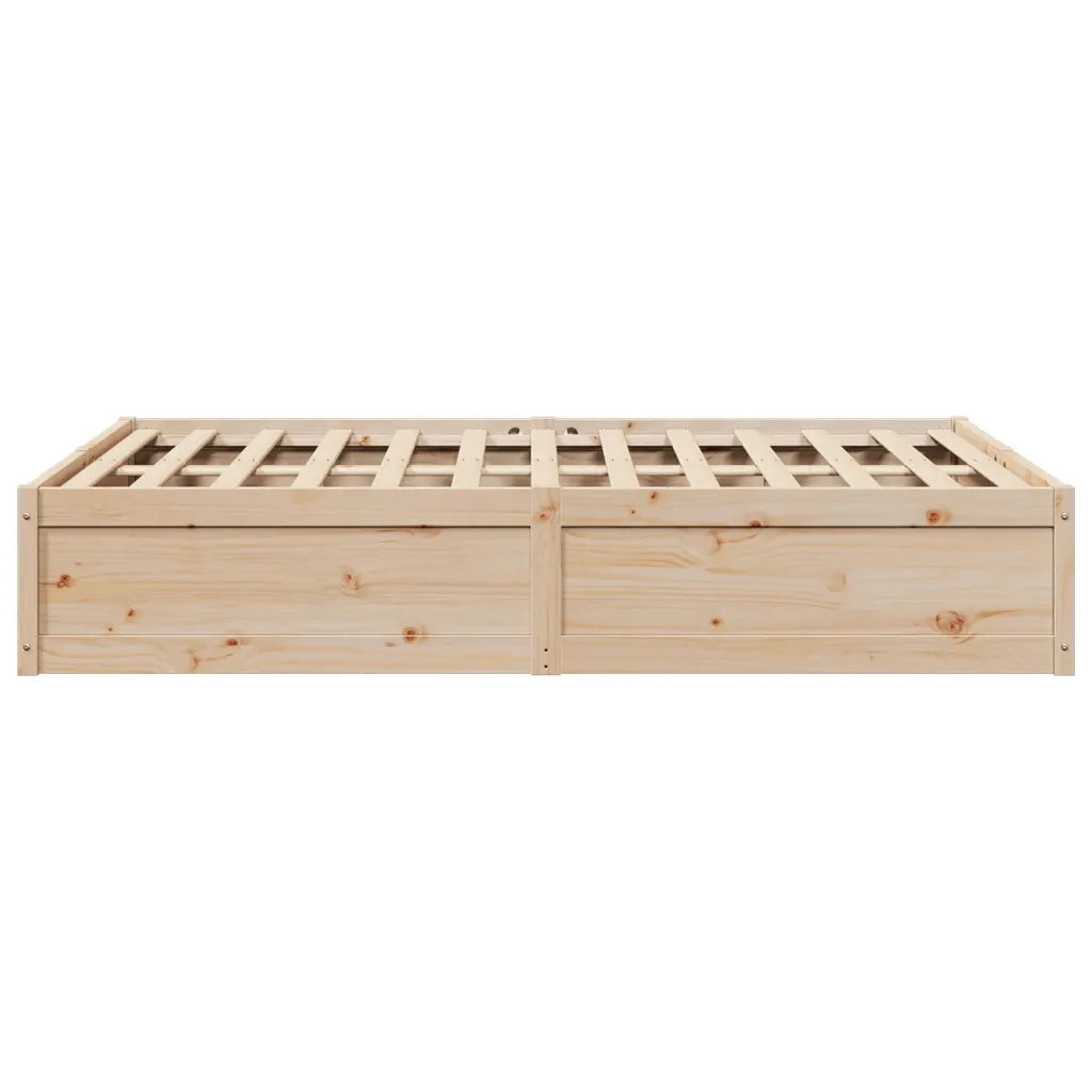 Letto senza Materasso 150x200 cm in Legno Massello di Pino