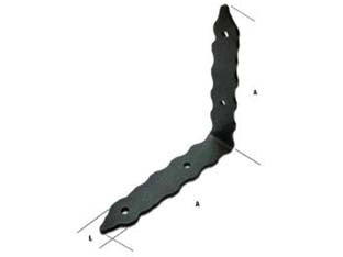 GIUNZIONE ORNAMENTALE A SQUADRA ART.376- - mm.42x200h. - spessore mm.5,5 - 3 pezzi