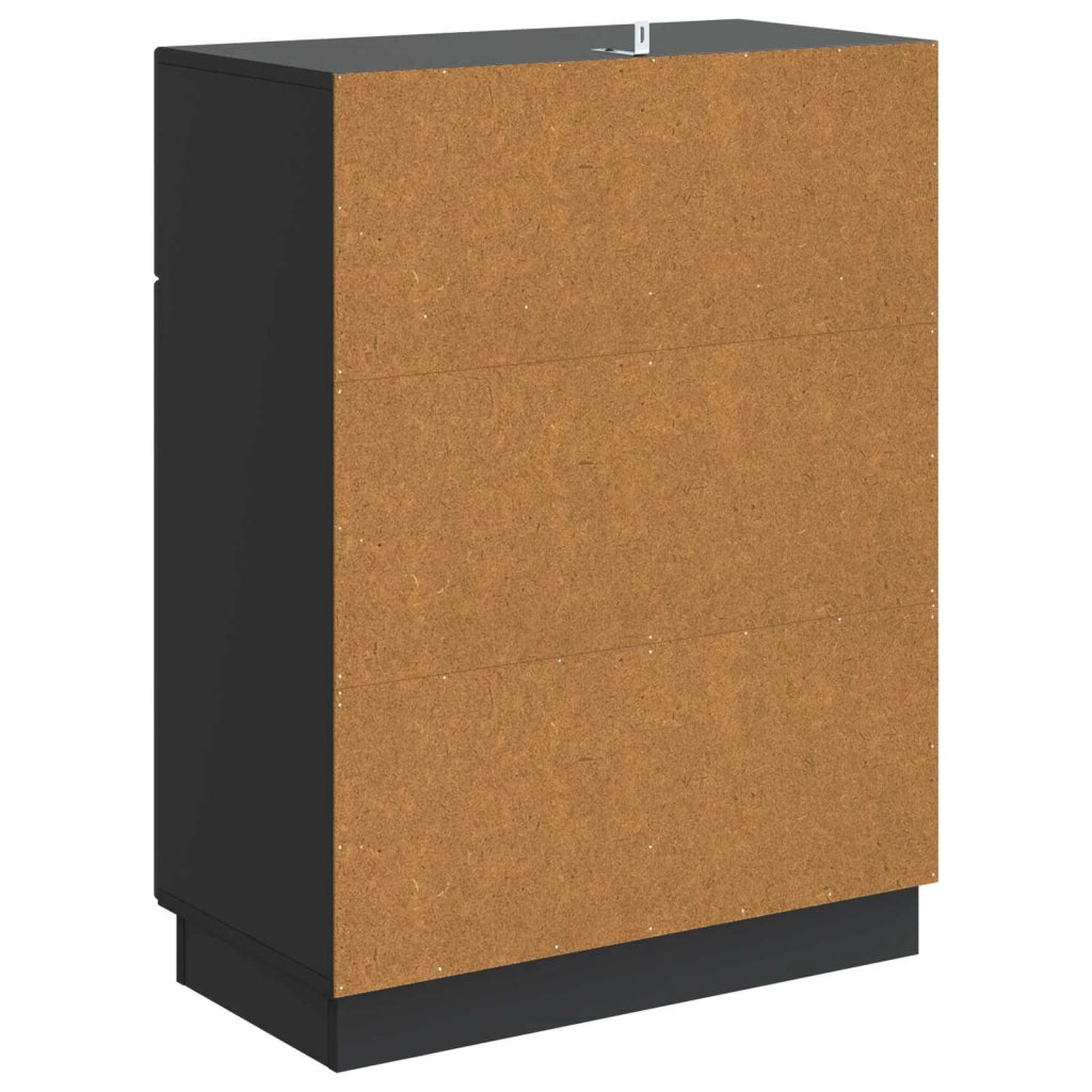 Credenza Nero 66 x 34,5 x 87 cm Legno ingegnerizzato 895326