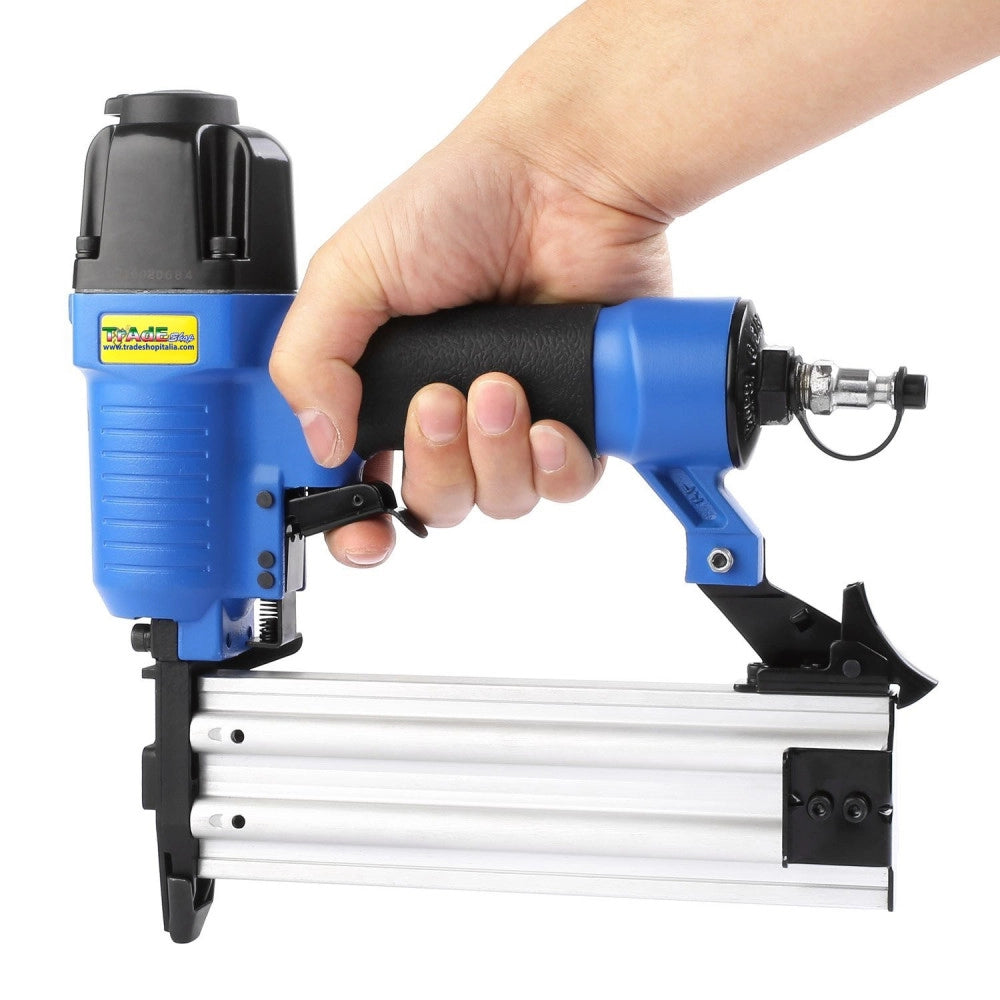 Trade Shop - Chiodatrice Spillatrice Aria 2 Funzioni Sparachiodi Pistola Per Chiodi 10 50 Mm -