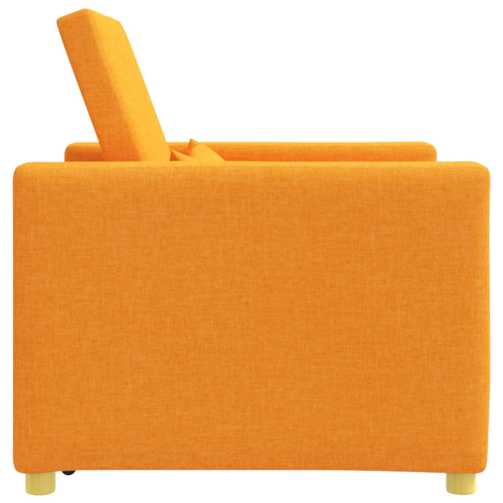 Divano letto estraibile singolo Giallo scuro 90 x 165 x 87 cm 42002693