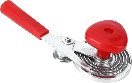 Apparecchio per sigillatura a mano - Sigillatore di lattine argento/rosa - Portatile e da manovra a mano con almeno 75 caratteri.