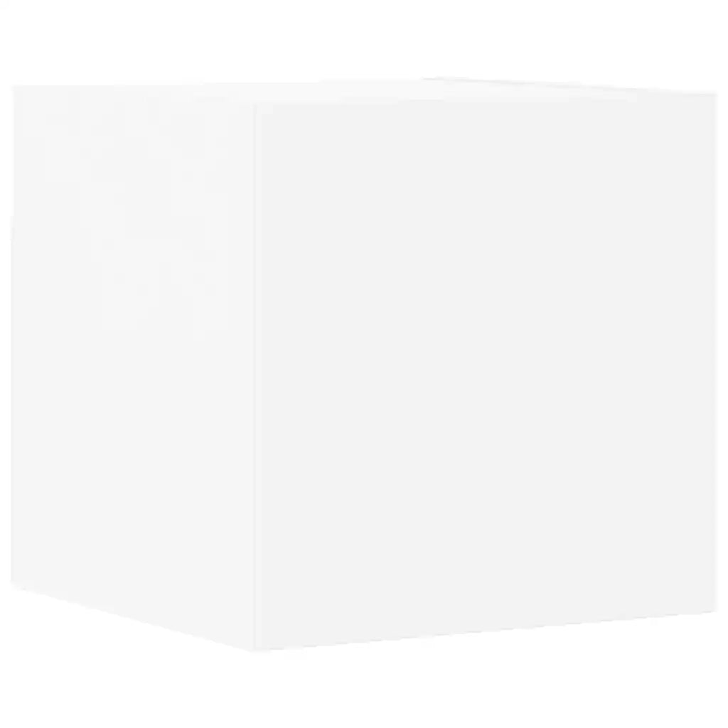 Set di Mobili Porta TV 7 pz Bianco in Legno Multistrato