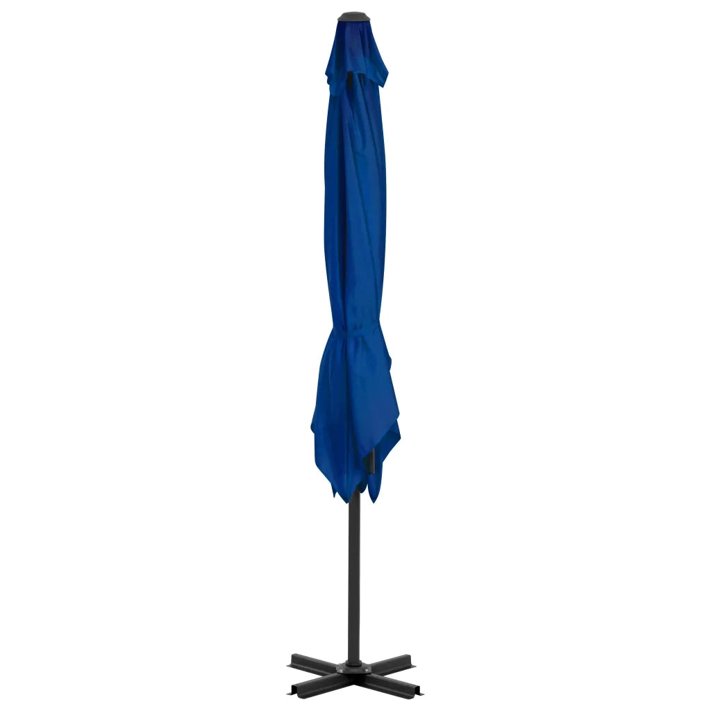 Ombrellone a Sbalzo con Palo in Alluminio-Ombrello da giardino Azzurro 250x250 cm