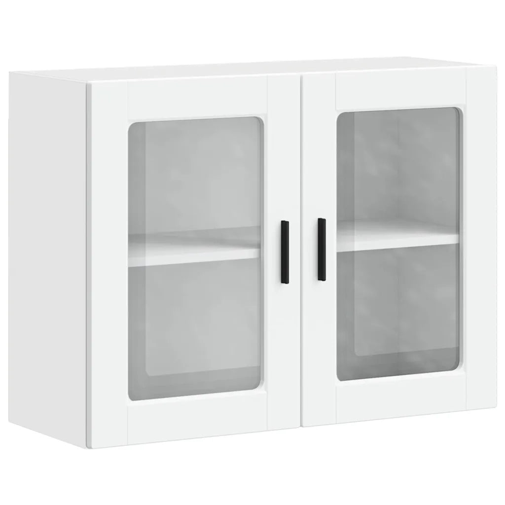 Pensile da Cucina con Porta in Vetro Porto Bianco 854087
