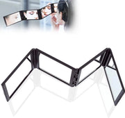 Specchio a sfera 360 gradi portatile - 4 modalità - specchio compattabile a mano - telaio in plastica - ideale per lo styling - specchio per trucco
