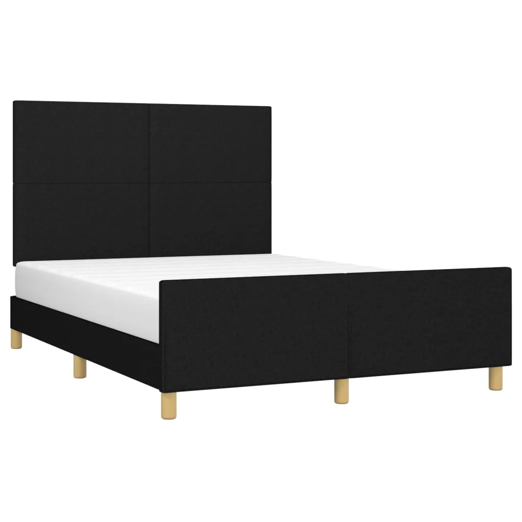 Giroletto senza Materasso Nero 140x200 cm in Tessuto 3124897