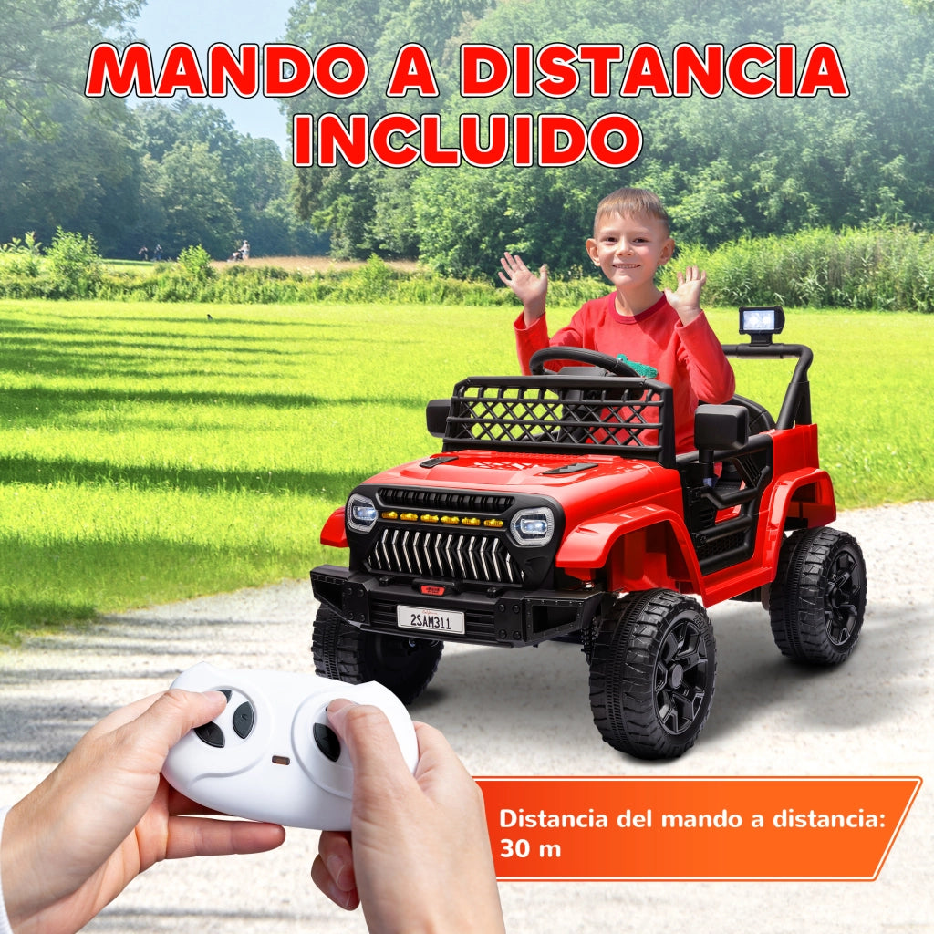 Auto Elettrica per Bambini con Telecomando ¨C zephmum ¨C Rosso 12V