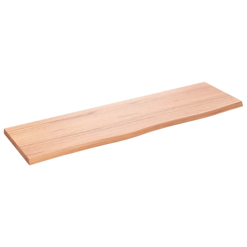 Ripiano Muro Marrone Chiaro 100x30x2cm Massello Rovere Trattato 363680