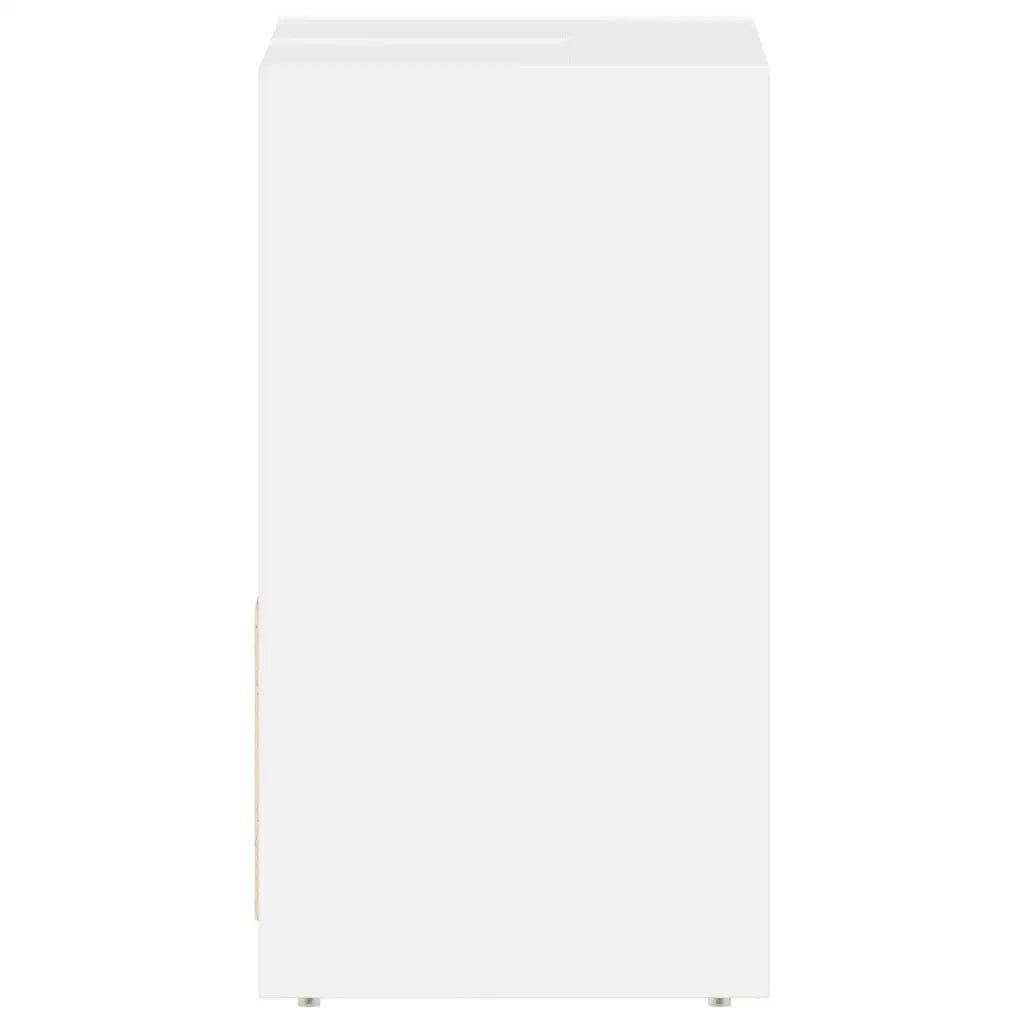 Mobile da Bagno Bianco Lucido 60x33x61 cm in Legno Multistrato 802648