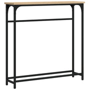 Tavolo Consolle | Tavolo d'Ingresso Rovere Sonoma 75x19,5x75 cm Legno Agglomerato