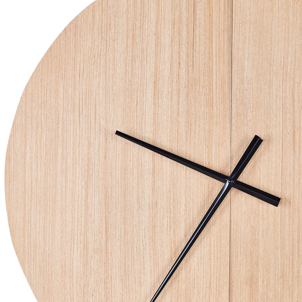 Orologio da parete con cornice ovale in legno chiaro 60 cm accessorio di casa soggiorno camera da letto