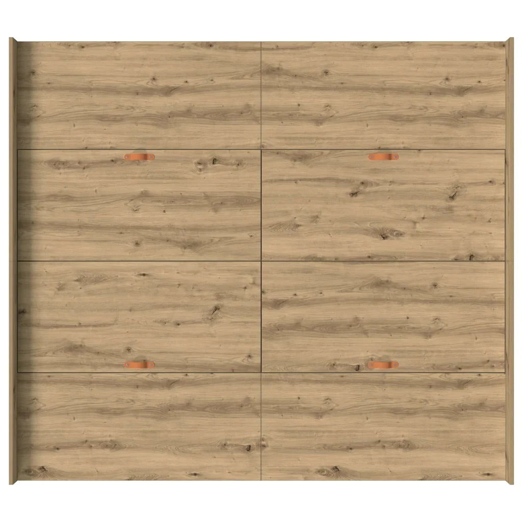 Struttura letto con contenitore Rovere artigianale 180 x 200 cm 3335276