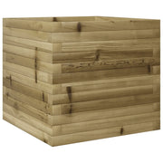 Fioriera | Cassetta per fiori | Vaso da Giardino 50x50x45,5 cm in Legno di Pino Impregnato