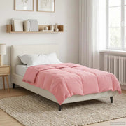 Duvet Invernale Trapuntato Rosa 140 x 200 cm Microfibra 42026110