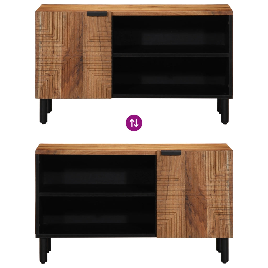 Mobile TV  80x31,5x46 cm in legno massello di acacia