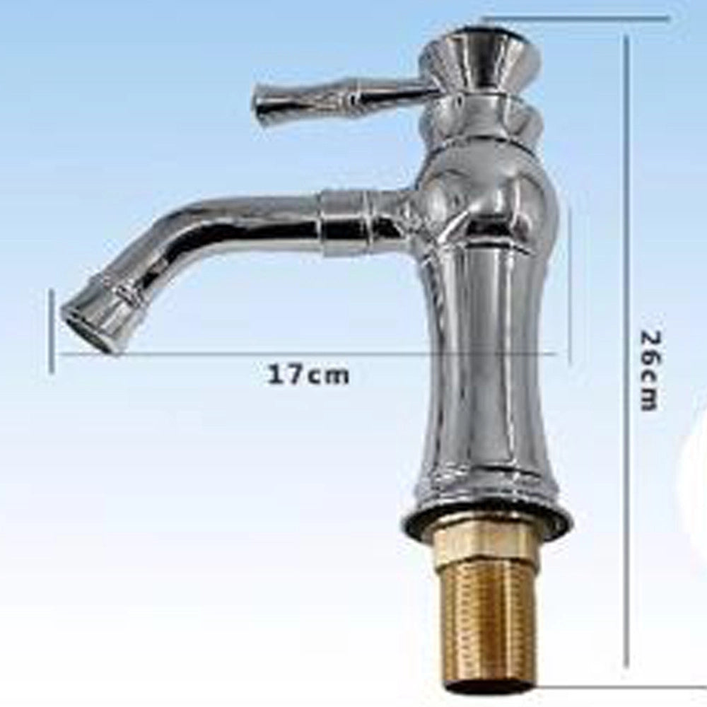 Trade Shop - Rubinetto Miscelatore Monocomando Lavabo Lavello Basso Cucina Acciaio Cromato -