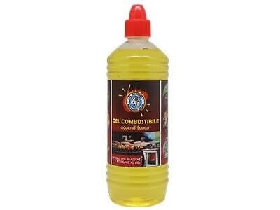 ACCENDIFUOCO IN GEL PER CAMINETTO BRACIERE BARBECUE LT.1 PEZZI 2
