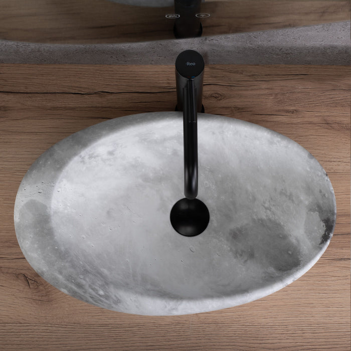 Lavabo Da Appoggio Rea Roxy C Stone L. Grey