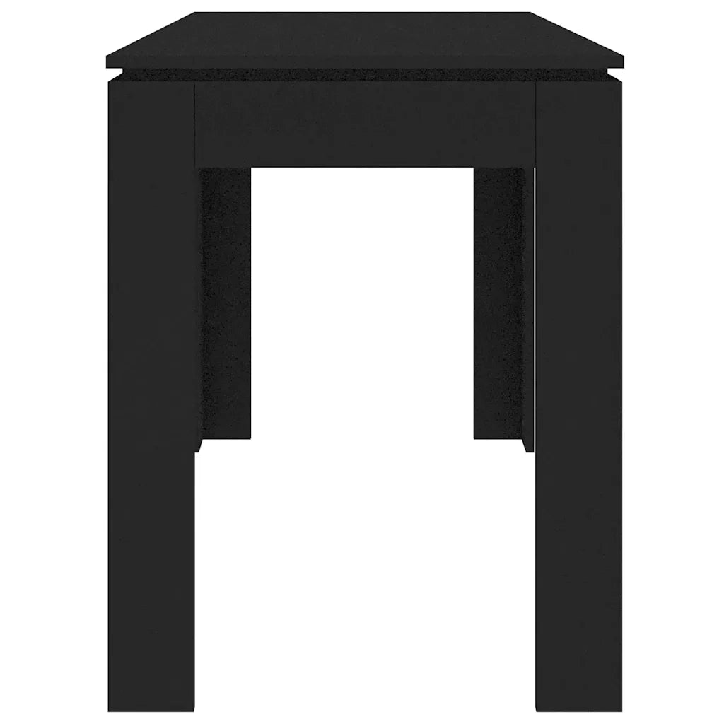 Tavolo da Pranzo | Tavolo da cucina Nero 120x60x76 cm in Legno Multistrato