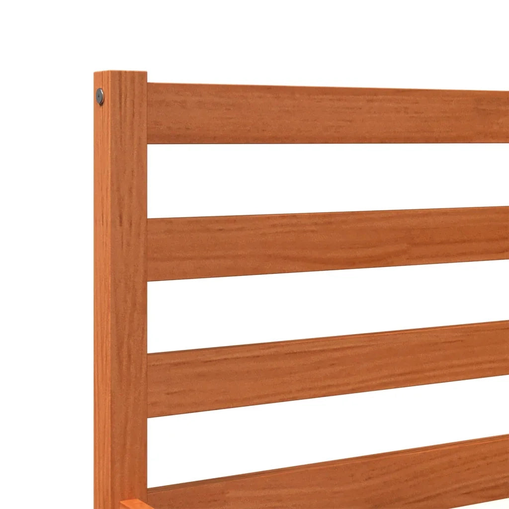 Letto matrimoniale | Letto per adulti | Letto senza Materasso Marrone Cera 200x200 cm in Legno di Pino