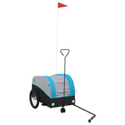 Rimorchio da Bici Nero e Blu 30 kg in Ferro CFW4564326