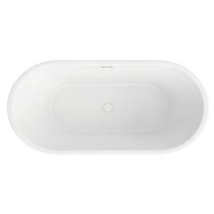 Vasca Da Bagno Freestanding In Acrilico Olivia 170 Copritappo nero