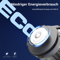 SuperECO CET-30000 Pompa da Laghetto con flussometro, 28000 l/h, 400W, Prevalenza 11m