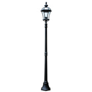 Lanterna da giardino retrò nera 192cm E27 60W Ledbury