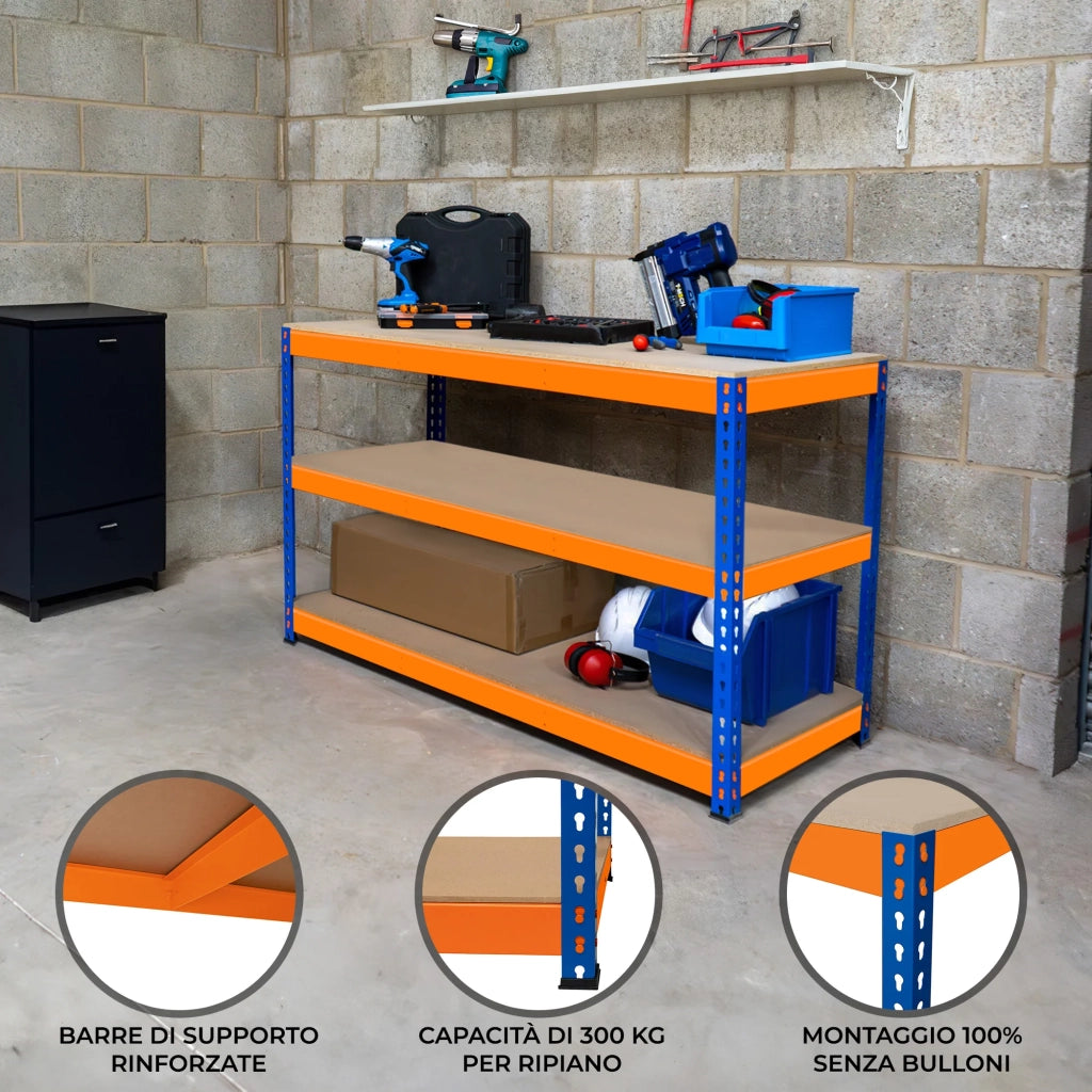 Ripiano Aggiuntivo per Banco da lavoro S-Rax - 180 cm x 60 cm