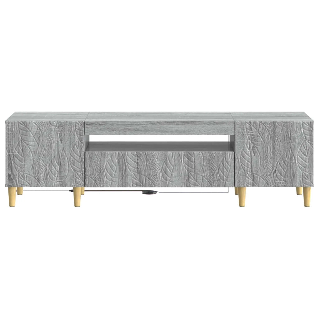 Mobile TV LED Sonoma grigio Legno ingegnerizzato 897131