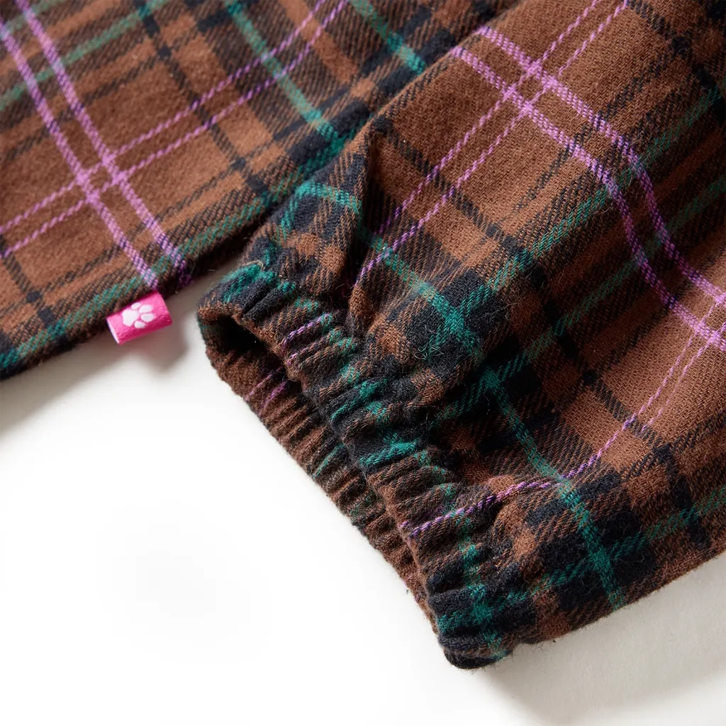 Abito da Bambina a Maniche Lunghe Cognac 140 14453