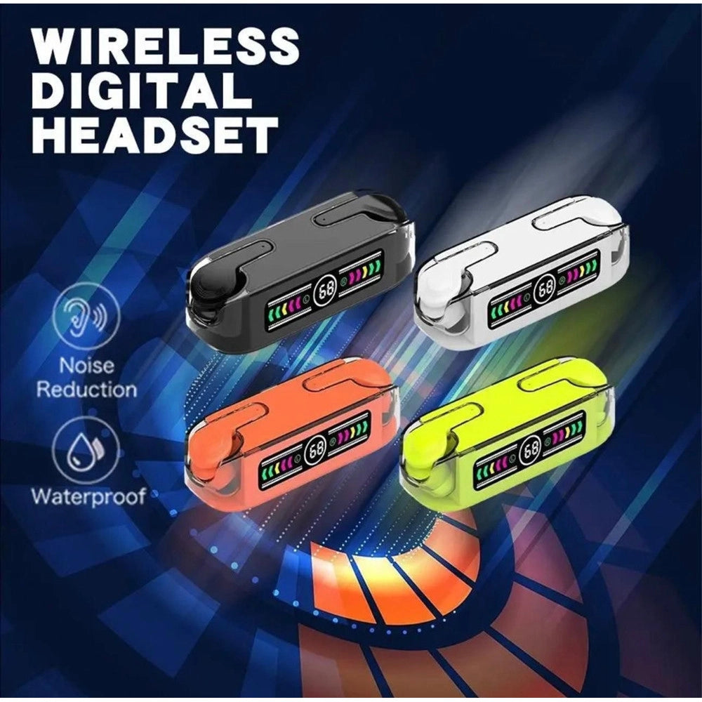 Trade Shop - Auricolari Wireless Bluetooth In-ear Design Sottile Air Buds Touch Ipx4 Impermeabile -