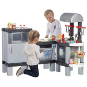 Trade Shop - Cucina Giocattolo Per Bambini Cooking Xl Modulabile Con Cibi Che Cambiano Colore -