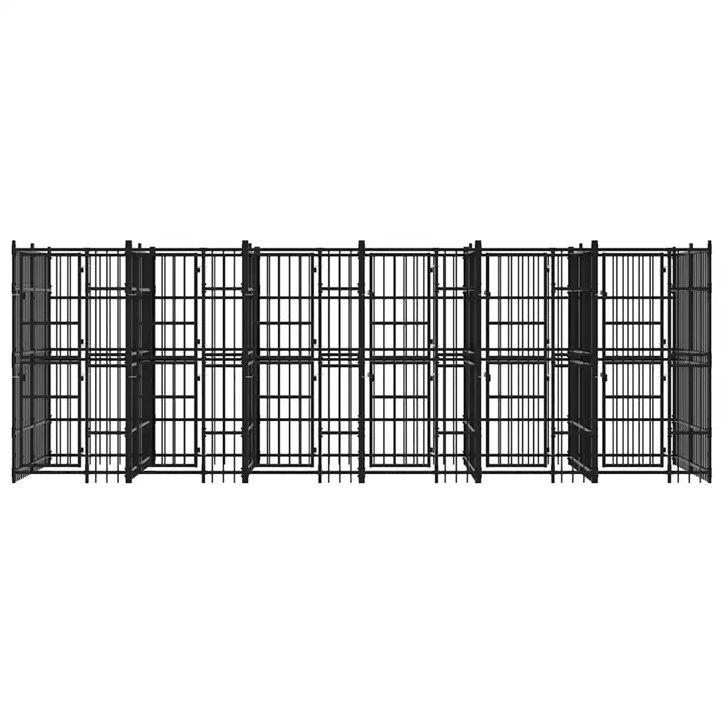 Gabbia per Cani da Esterno in Acciaio 11,06 mÂ² cod mxl 34892